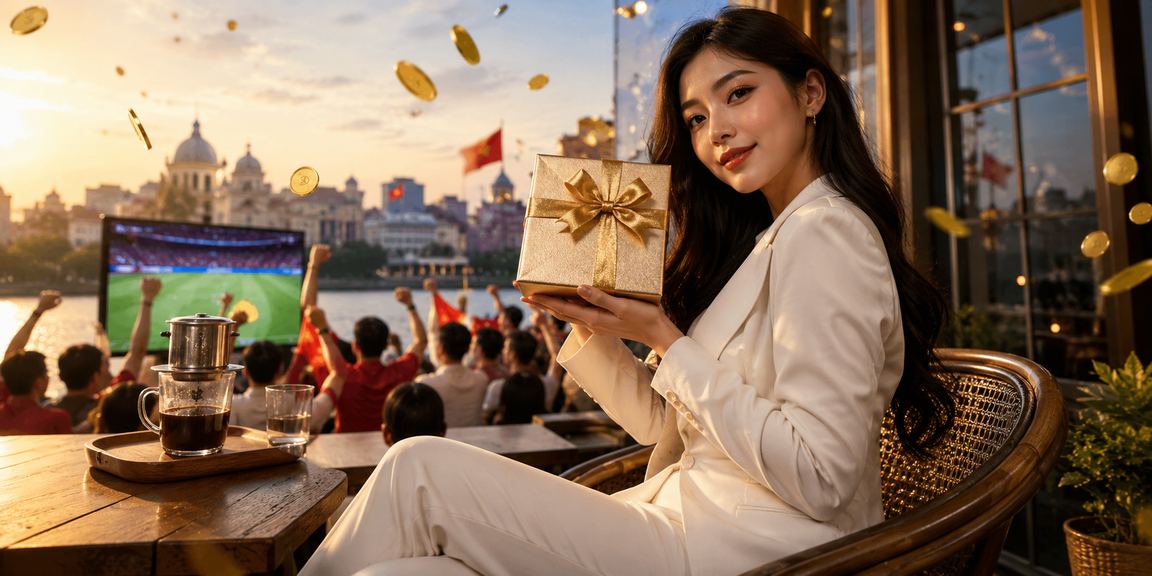Khách hàng thưởng thức cà phê khi đăng ký và chơi casino trực tuyến tại Hà Nội