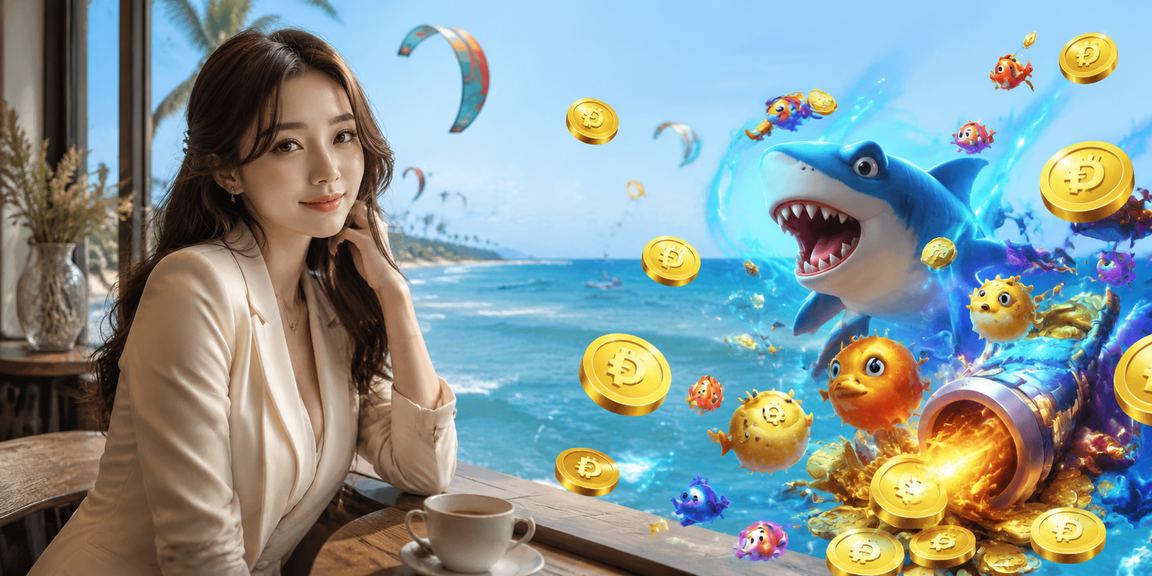 Người dân Mũi Né thưởng thức cà phê trong khi theo dõi giao dịch